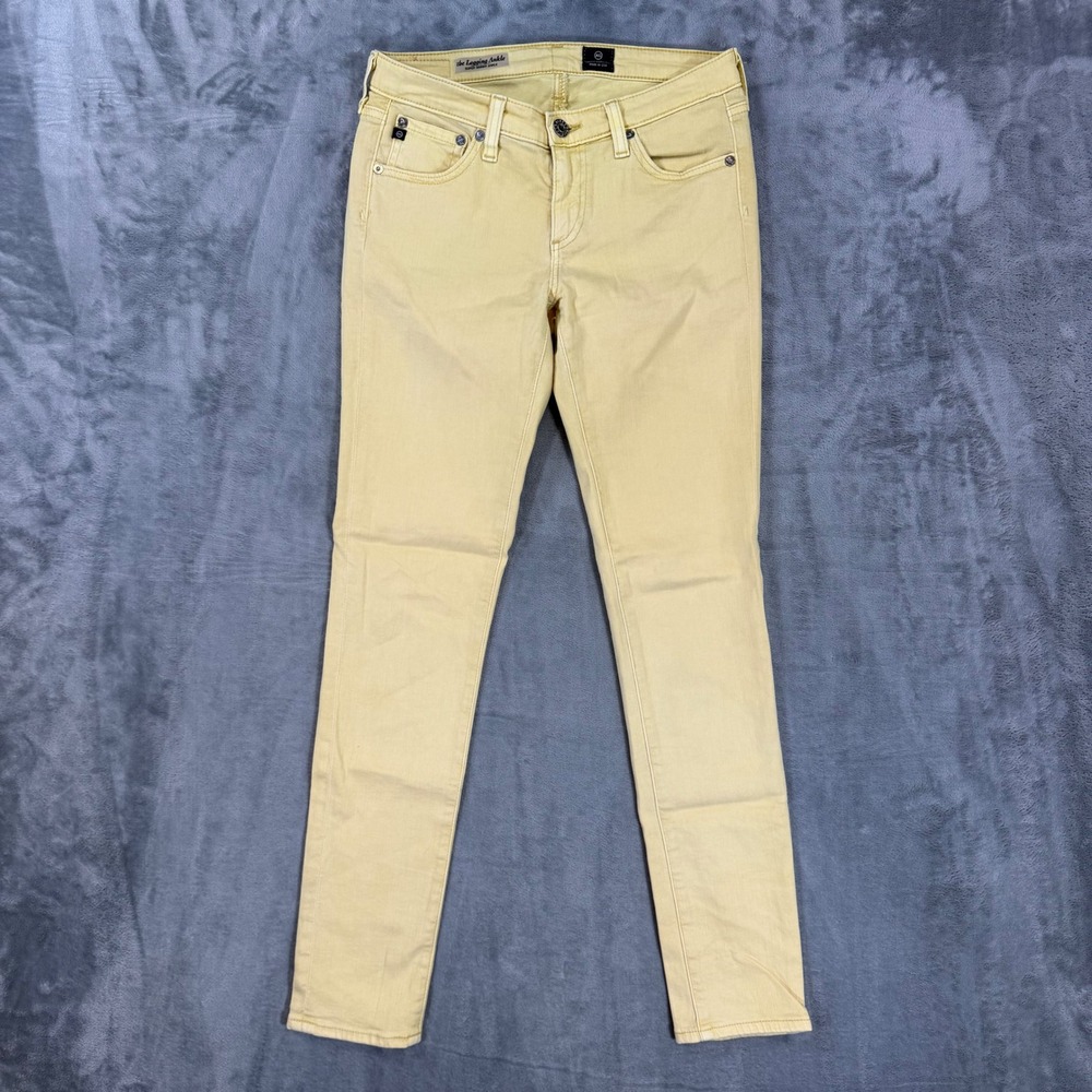 AG Adriano Goldschmied The Legging Ankle Super Skinny Jeans Womens 26R Yellow